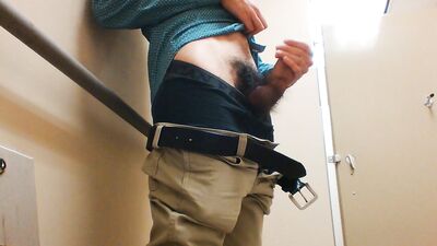 Jerking off in Bathroom at work