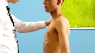 Leather sofa flip-flop fuck