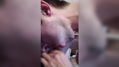 Ethan sucking his friend in jockstrap