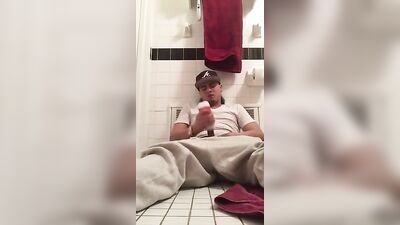 Jerking his cock - more @ Gayboy.ca