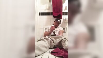 Jerking his cock - more @ Gayboy.ca