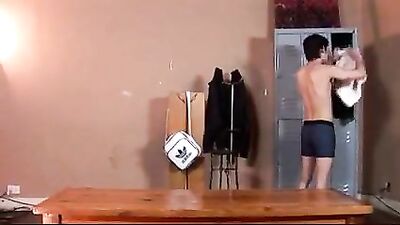 Locker Room Fun with Daddy