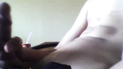Very cute boy wank and cum