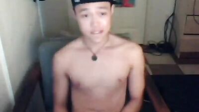 Boy shoots on webcam