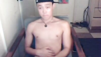 Boy shoots on webcam