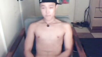 Boy shoots on webcam