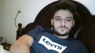 Portuguese 33yo Gorgeous Married Man Cums, Hot Round Ass