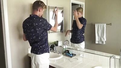 Sex hot couple twinks bathroom flip flop show porn