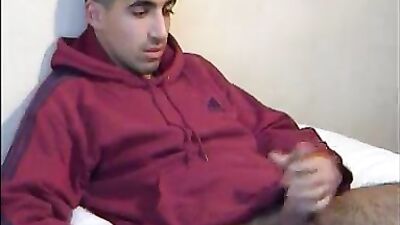 Arab boy is masturbated