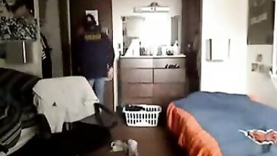 Guy gets caught masturbating by a friend