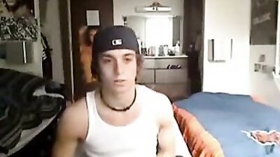 Guy gets caught masturbating by a friend