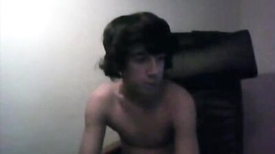 Little handjob through the pants