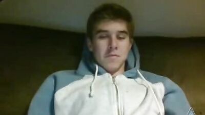 Smooth very smooth boy wank on cam