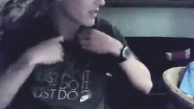 Smooth Teen Jerks With Friend in the Room