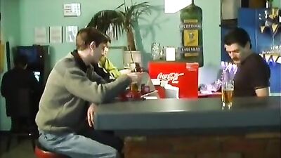 DILDO IN MY ASS AT THE BAR DESK