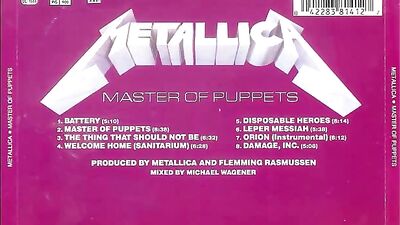 &acute;Metallica&acute;with their track &acute;Orion&acute;(1986)