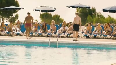 Throwing in the pool as the best punishment