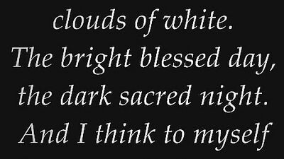 ´What a wonderful world´ by Louis Armstrong