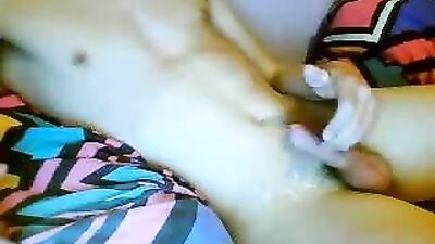 Young and smooth blondinet alone in bed