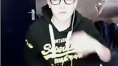 Straight sexy boy with glasses