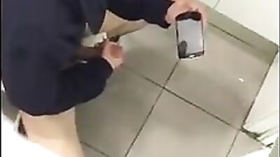 Spy wanker cums