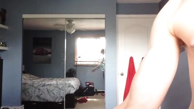 Skinny Teen flexes Peaked Bicep