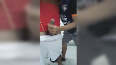 HAND JOB IN THE BOYS ROOM