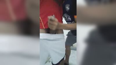 HAND JOB IN THE BOYS ROOM