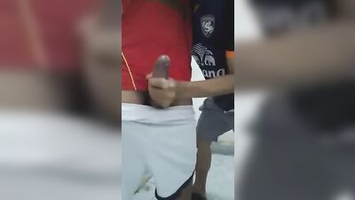 HAND JOB IN THE BOYS ROOM