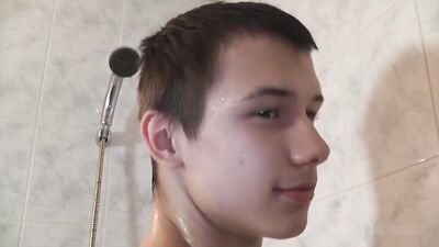 Gay teen boy pleased by 7 guys in hot solo action!