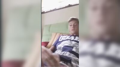 Gay Pride on the Sofa: Hot Boy Jerking and Masturbating!!