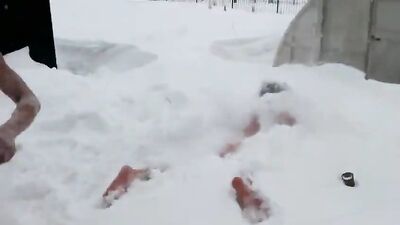 Straight Boys Frolic in Snowy Playground: Naked Encounters in the Cold