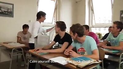 Boys Porn - Twinks Orgy Sex in Class XXX