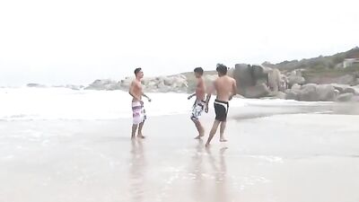 Surfer Boys After Beach Group Sex - A Gay Porn Classic Revisited!