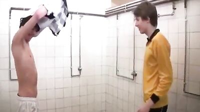 In the Shower: Gay Teen Sex Action Bareback