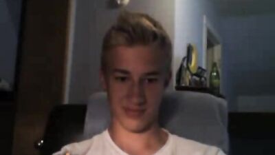 Delicious cute blonde phimosis boy