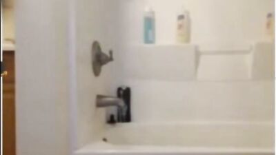 Boy from Puerto Rico in shower