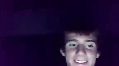 18yo blonde boy wanks on bed