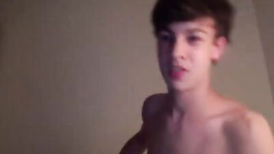 An adorable young wanker on the web