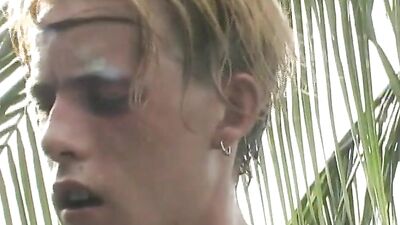 Kent and Blake..hot tub fun