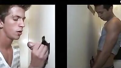 Str8 Boy Gets Gloryhole Switcheroo