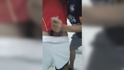 Handjob in the boysroom