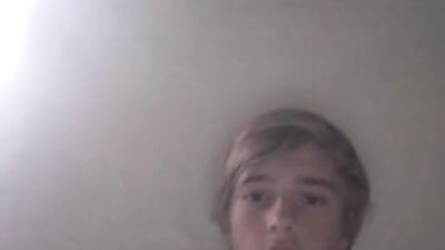 Hottest blond boy porn ever cums after long fap