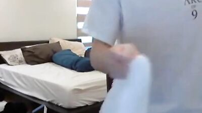 Two cute asian sucking each other