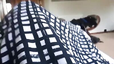 Teen has risky wank while brother and dad home