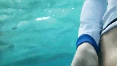 Fish eat cums in ocean