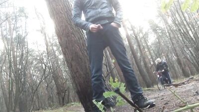 Caught playing with my dick by stranger that is walking by