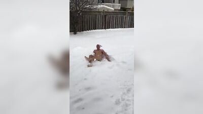 Naked Snow Angel