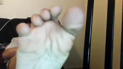 Nice latino shows his feet