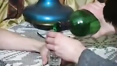 Drunk bi 3 way bareback